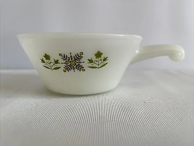 Buy Anchor & Hocking Pyrex Milk Glass Soup Bowl With Handle Vintage • 9.99£
