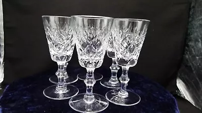 Buy Vintage Lead Crystal Cut Wine Glasses X 6 75ml • 31£