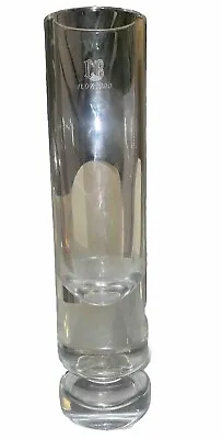 Buy BACCARAT French Clear Crystal Art Glass Modern Design Vase Signed Dated 1990 • 18£