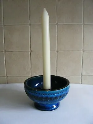 Buy Bitossi Aldo Londi Italy Vintage Bowl Candle Holder Blue & Green Sea Colours • 69.99£