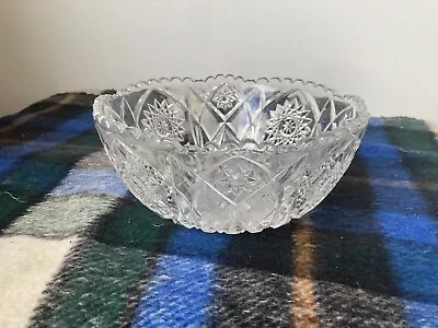 Buy Vintage Cut Glass Crystal Fruit Trifle Bowl Poss Edinburgh  Nice Ringtone • 5£