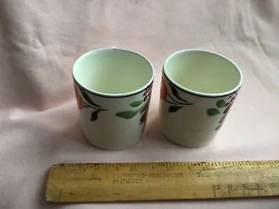 Buy Corona Ware X2 Art Deco Coffee Cups Made S.hancock & Sons Rare Floral Pattern. • 20.99£