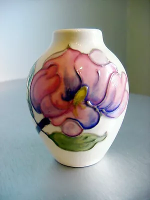 Buy Small Vintage Pottery – MOORCROFT VASE – Looks Like Magnolia Flower • 17.99£