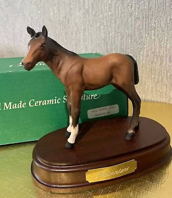 Buy Royal Doulton Horse Foal Adventure  Da 72b 0n A Wood Stand Brown Perfect Boxed • 29.99£