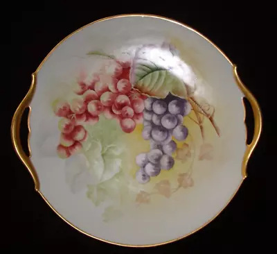 Buy Antique Limoges France Hand Painted Cake Plate, Tray,  Grapes, 10  • 56.68£