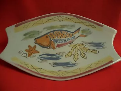 Buy Buchan Portobello Scotland  ~ Riviera - Fish ~ 16  Shaped Platter Mid Century • 34£