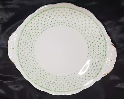 Buy Queen Anne Bone China Cake / Sandwich Plate, Small Green Leaf Design • 5£
