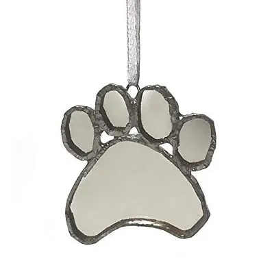Buy Stained Glass Paw Print, Handmade Window Ornament Gift (Mirror) • 9.99£
