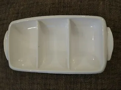 Buy Vintage 1970s Honiton Studio Pottery, Triple Serving Dish, Hors D`oeuvres, Nuts. • 12£