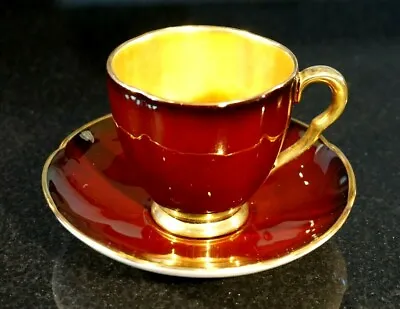 Buy Beautiful Carlton Ware Rouge Royal Coffee Cup And Saucer • 36.68£