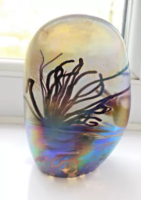 Buy John Ditchfield Glasform  -  Iridescent Glass Paperweight - Rare, Hidden Seabed • 95£