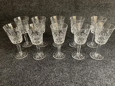 Buy Set Of 10 Czech Lead Crystal Water/Wine Glasses • 94.84£