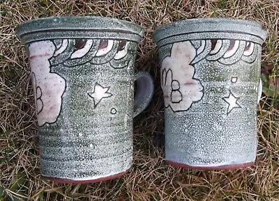 Buy Two Vintage Scottish Cawdor Pottery Mugs. Good Condition. 'MB' Initialled. Rare. • 25£