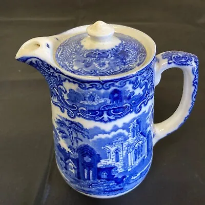 Buy  George Jones & Sons Abbey 1790 -coffee Pot/ Water Jug  - Vintage Blue & White • 3.50£