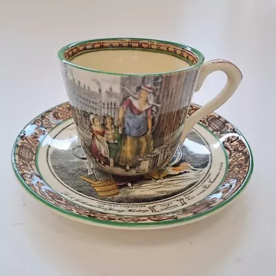 Buy Adams Tunstall Pottery ‘Cries Of London’ Cup & Saucer (crazing Visible) • 7.99£