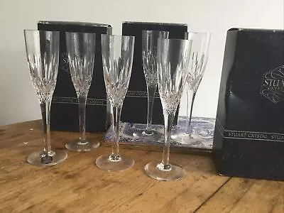 Buy Stuart Crystal Madison 6 X Champagne Flutes • 200£