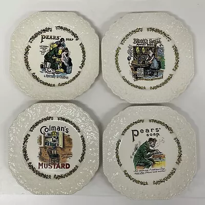 Buy  Vintage Lord Nelson Pottery Advertising Plates X 4 Pears Soap Colman's Mustard  • 39£