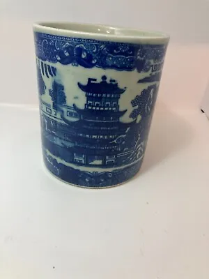 Buy Vintage Large Victoria Ware Ironstone Mug - Flow Blue Style - Old World Town • 49.99£