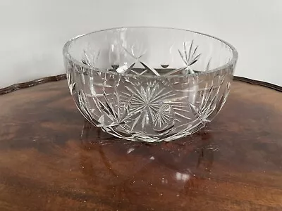 Buy Vintage Royal Brierley 8 Inch Lead Crystal Fruit Bowl Signed Exc Condition • 25£