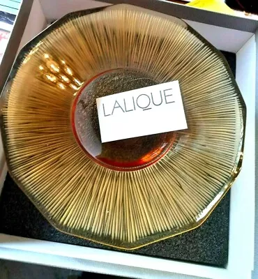 Buy Lalique  Amber Mood Bowl  Stunning New In Box Outstanding From Avid Collecton • 675£