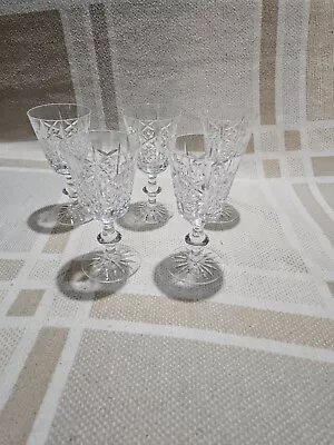 Buy Edinburgh Crystal Wine Glasses X5 • 20£