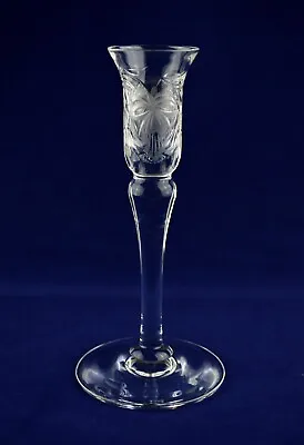 Buy Royal Brierley Crystal  FUCHSIA  Single Candlestick - 18.5cms (7-1/4 ) Tall • 19.50£
