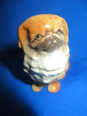 Buy Vintage Hand Painted . Brown & White Pekingese Dog Figurine Branksome China  • 9.50£