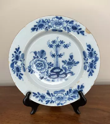 Buy 18thC Bristol Delftware Plate,  Richard Frank Of Redcliff Back C.1755 • 150£