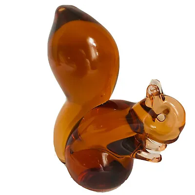 Buy Vintage Wedgewood Amber Glass Squirrel Paper Weight Makers Mark Figurine • 21.49£