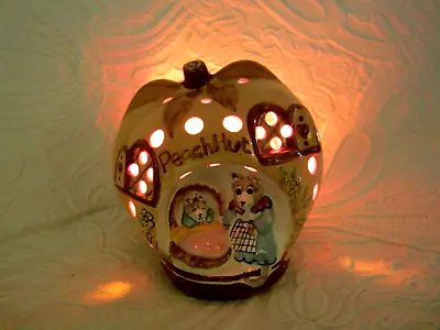 Buy Vintage Nursery Lamp   THE PEACH HUT   Light,  1980s Working , Safety Tested • 19.99£