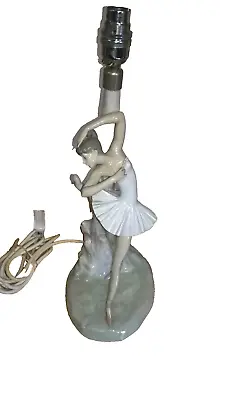 Buy Rare Lladro Columbine Ballerina Porcelaine Lamp Figurine • 399.99£