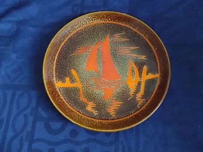 Buy Vintage Poole Pottery Aegean Yacht Plate 25.5  Cms.. • 8.99£