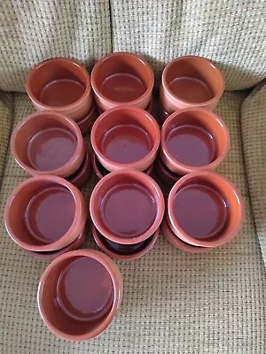 Buy 20 Cermer Spanish Terracotta Brown Glazed Clay Tapas Serving Bowls Dishes • 40£