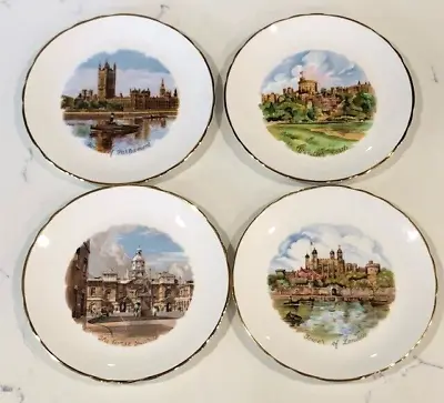 Buy Tuscan Bone China Collectors Plates- S/4 London Windsor Tower Horse Guards • 46£