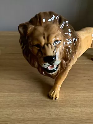 Buy Beswick Lion ,lioness And Lion Cub ,gloss Figures • 49.99£