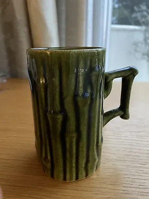 Buy Vintage Retro Holkham Pottery Tall Tiki Green Bamboo Style Mug T102 10.5 Cm H • 9.50£