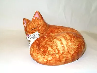 Buy Babbacombe Pottery  Sleeping Cat - Ginger • 42£