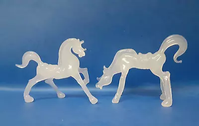 Buy Vintage Peking Glass  Translucent Horse Figurines • 23.62£