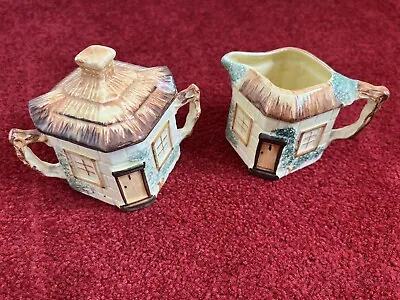 Buy Keele Street Pottery KSP Cottage Ware Cottage Milk Jug & Sugar Bowl • 15£