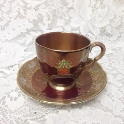 Buy Vintage, Carlton Ware, England, Gaudy Blue Willow Demitasse Cup And Saucer • 56.79£