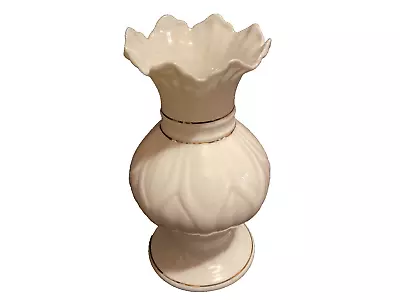Buy Vintage Irish Belleek Lotus Blossom Spill Vase - Brown Mark • 16.78£