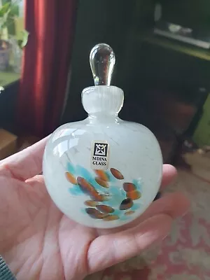 Buy Mdina Art Glass Perfume Flask, Bottle, Damage To Stopper • 10£
