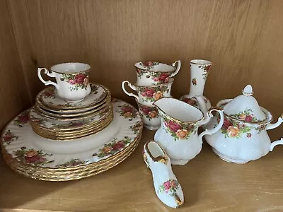 Buy Royal Albert Old Country Roses Tea Set Bone China Cups Saucers And Other Items • 100£