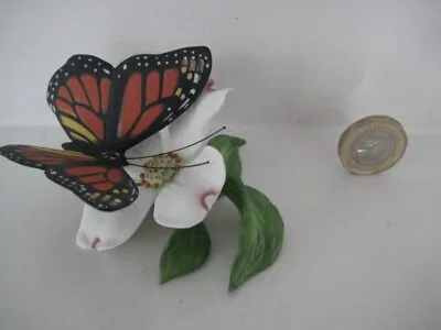 Buy Franklin Mint Porcelain Butterflies Of The World Sculpture Monarch • 14.99£