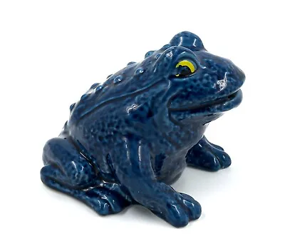 Buy Vintage 1960's Trentham Art Pottery Blue Frog Or Toad Money Box # 438 • 25£