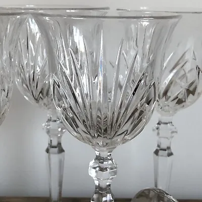 Buy Crystal Wine Glasses Signed Red House By Stuart • 45£