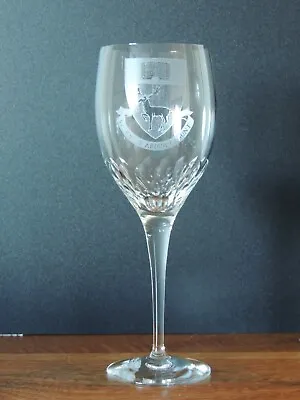 Buy Orrefors Etched Wine Glass 'Strenuis Ardua Cedunt' • 60£