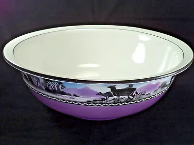 Buy Grimwade's Rubian Art Pottery Large Wash Basin Airbrushed Purple Design Bowl 16  • 30£