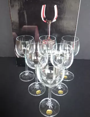 Buy Bohemia Czech Crystal Vintage Set Of 6 Stemware Wine Glasses 7   H 6 Oz Capacity • 33.07£