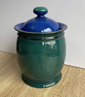 Buy Vintage Denby Metz 9” Blue / Green Storage Jar. 1996. Sarah Heaton • 9.99£